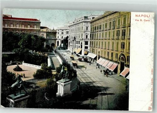 Napoli Straßenbahn Denkmal Via S.Carlo