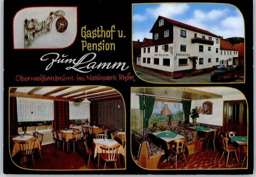 97653 W8743 Oberweißenbrunn a d Rhön - Gasthaus Pension zum Lamm