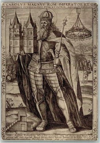 1914 Karl der Große Imperator v. Rom nach einem Kupferstich v.1615