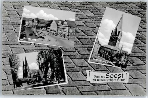 Soest Marktplatz, Wiesenkirche, Patrokli-Dom