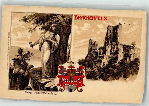Königswinter Sage vom Drachenfels Ruine