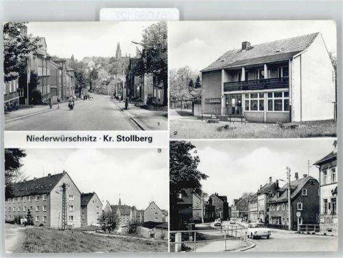 Niederwürschnitz Stollberger Straße, Staatliche Arztpraxis, AWG-Siedlung, Ernst-Thälmann-Straße