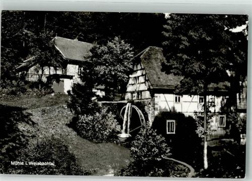 Oberdielbach Wassermühle im Weisbachtal Fotograf Siegfried Würzberger