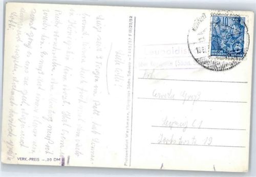01824 O8305 Königstein , Sächs Schweiz - Landpoststempel Leupoldis