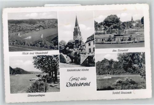 Rheinbrohl Kirche, Am Bahnhof, Schloß Rheineck, Rheinanlagen