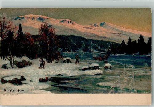 sign. Hunstein Nils Winter Skiwanderer