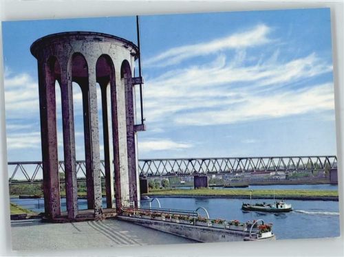 56170 W5450 Neuwied - Pegelturm mit Brücke