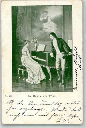 1900 Im Reiche der Töne Flügel Geige