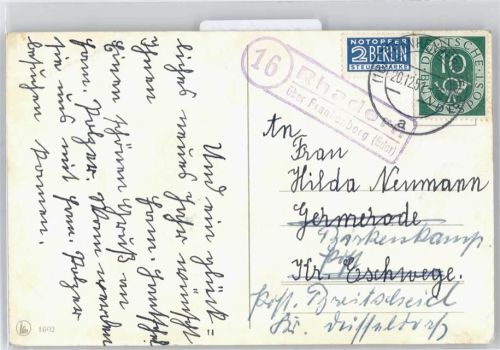 Rhadern Landpoststempel