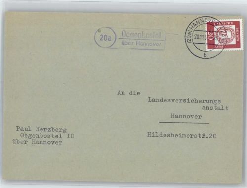 Oegenbostel Landpoststempel