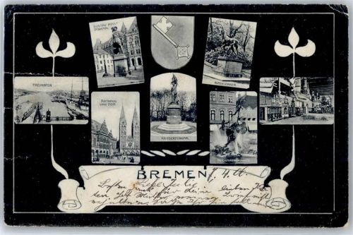Bremen FReihafen, Gustav Adolf Denkmal, Rathaus, Dom, Kriegerdenkmal