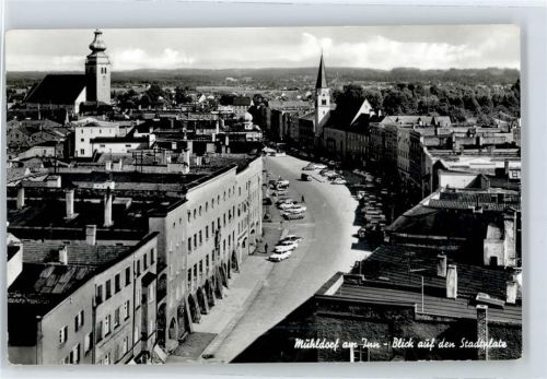 Mühldorf Blick auf den Stadtplatz