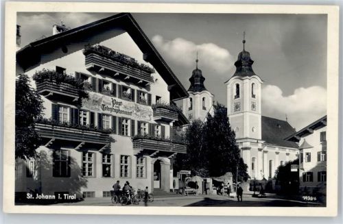 9130 St. Johann - Ortspartie, Post- und Telegraphenamt
