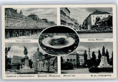 Miskolc Bahnhof, Ortspartie, Denkmal