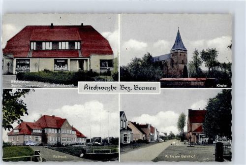 28844 W2803 Sudweyhe b Bremen - Gemischtwarengeschäft Koldeweyh , Bahnhof