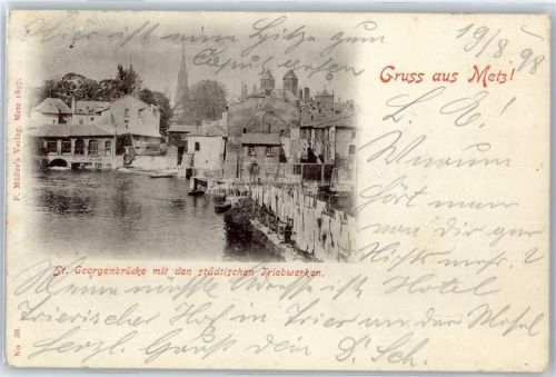 Metz St. Georgenbrücke, Städtische Triebwerke