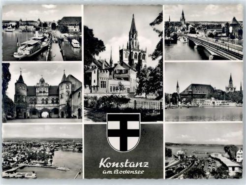 78462 W7750 Konstanz - Hafen, Gesamtansicht, Kirche, Teilansicht
