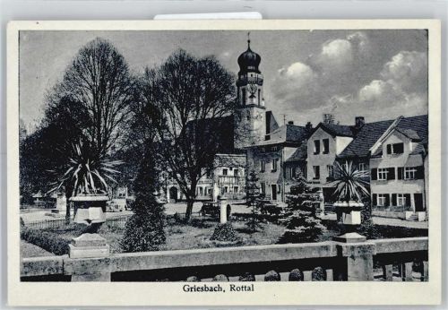 94086 W8394 Griesbach i Rottal - Marktplatz, Kirche
