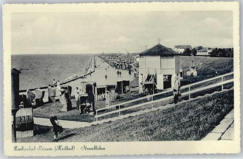 Büsum Strandansicht, Nordseebad