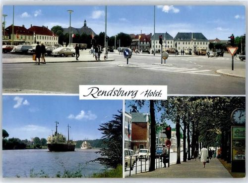 24768 W2370 Rendsburg - Paradeplatz, Nord-Ostsee-Kanal, Schiff, Jungfernstieg