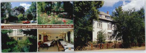 Hamburg Altenpension und Pflegeheim in der Hölderlinstrasse, Klappkarte