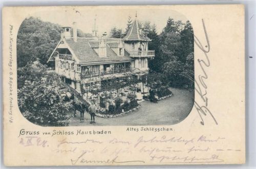 Badenweiler 1898 Schloß Hausbaden Altes Schlösschen