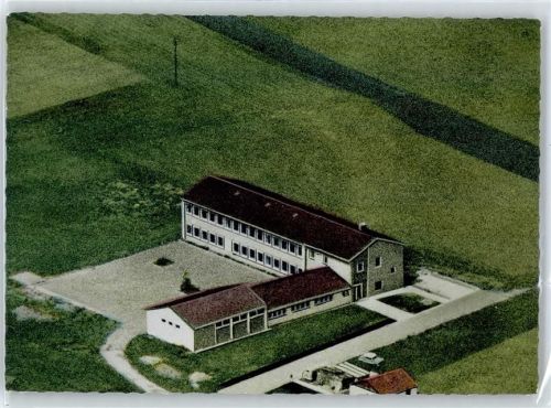 92358 W8431 Haag , Oberpf - Volksschule , Fliegeraufnahme