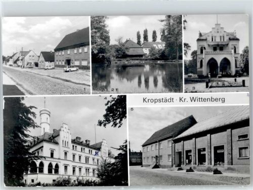 Kropstädt Leninstraße, Brau-Teich, Mütter- und Säuglingsheim Martha Brautsch, Geschäft, Kaffeestube
