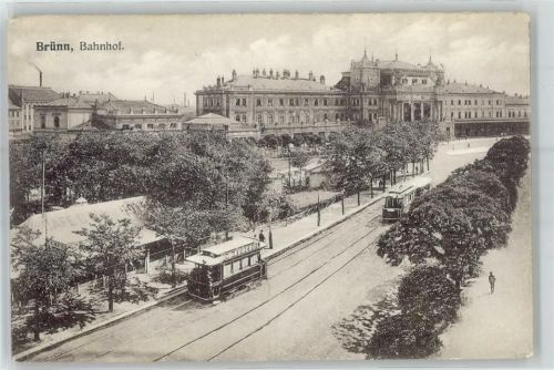 Brno Bahnhof Strassenbahn