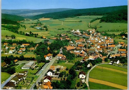 34593 W3589 Rengshausen , Hess - Fliegeraufnahme