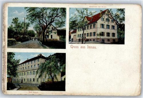 72401 W7452 Bad Imnau - Bad Imnau, Ortsansicht, Gasthaus zur Krone