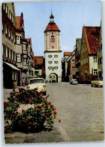 Dillingen 1966 Königstrasse Mitteltorturm