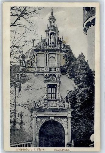 Wiesenburg Haupt Portal Schloss