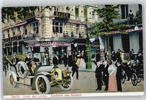 10115 W1000 Berlin Mitte Fotomontage AK Kaiser Ausfahrt