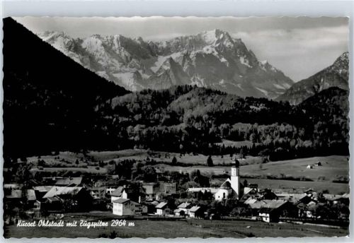 Ohlstadt Blick zur Zugspitze