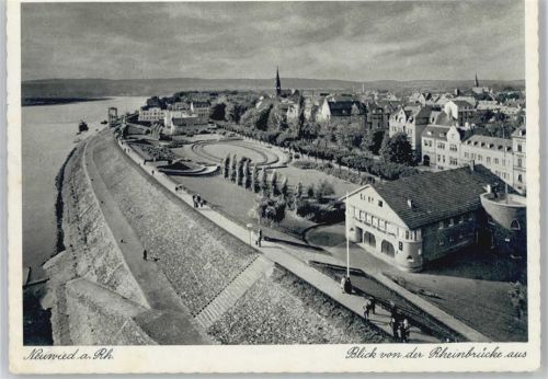 56170 W5450 Neuwied - Kirche, Ortsansicht, Rheinpromenade