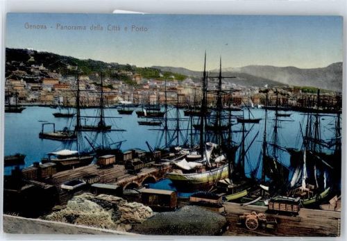 Genova Panorama della Citta e Porto