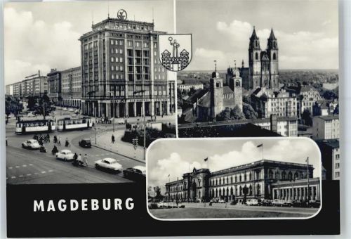 Magdeburg Wilhelm-Pieck-Allee, Dom, St. Sebastiankirche, Hauptbahnhof