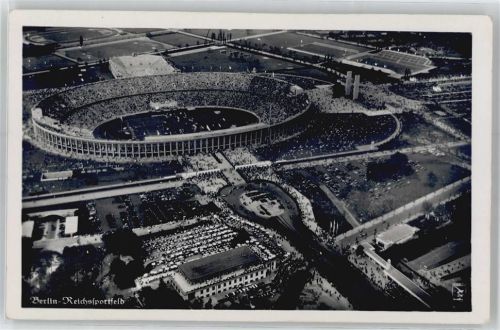 Berlin Mitte Stadion , Fliegeraufnahme