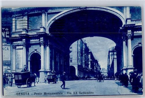 Genova Ponte Monumentale Via XX Settembre