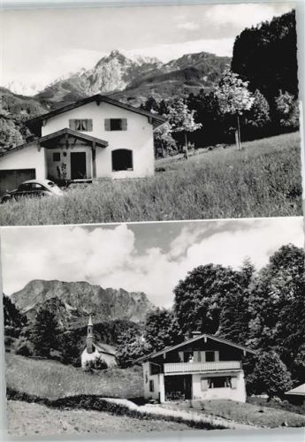 84431 W8251 Schellenberg , Oberbay - Kirche, Ortsansicht, Haus Sonnenköpfl