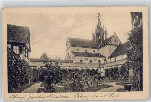 Bebenhausen Herzogliches Jagdhaus, Klostergarten mit Kirche