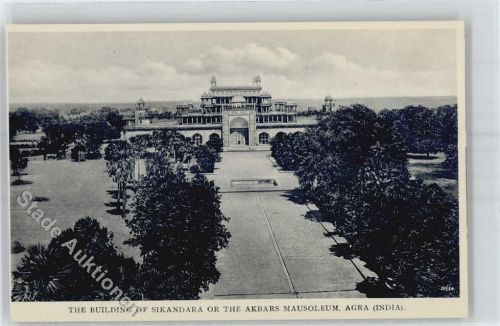 Agra - The Building of Sikandara or the Akbars Mausoleum