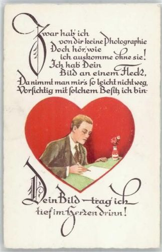 Biref schreiben , Spruch