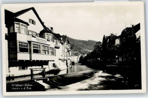 75323 W7547 Bad Wildbad im Schwarzwald - Wehr an der Enz, Hotel Sonne