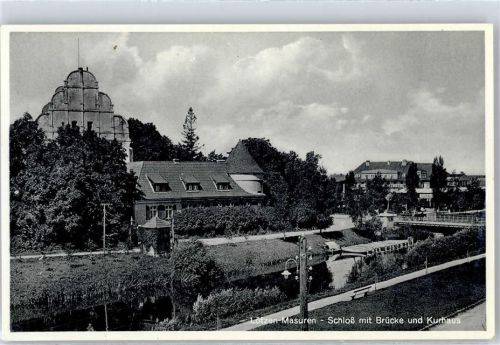 Lötzen Schloss Brücke Kurhaus