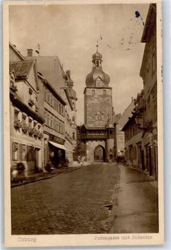 Coburg Judengasse mit Judentor