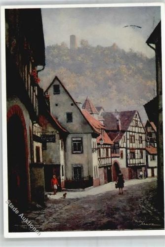 Weinheim 1967 sign. Schwarz Judengasse
