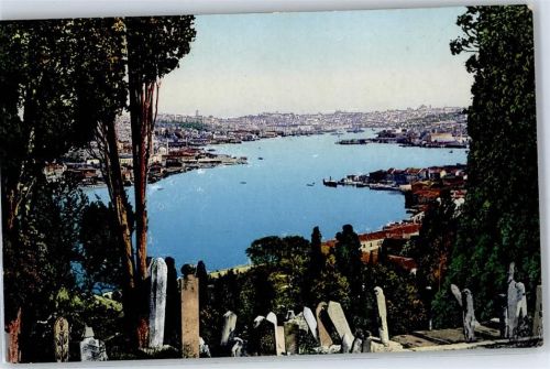 Konstantinopel Le Cimitiere d´Eyoub et la Corne d´Or