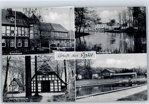 28857 W2808 Syke - Schwimmbad , Kreishaus